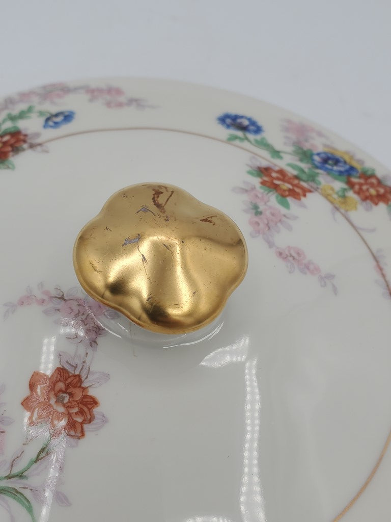 Theodore Haviland Orleans (Floral) Cover for Oval Vegetable Bowl LK