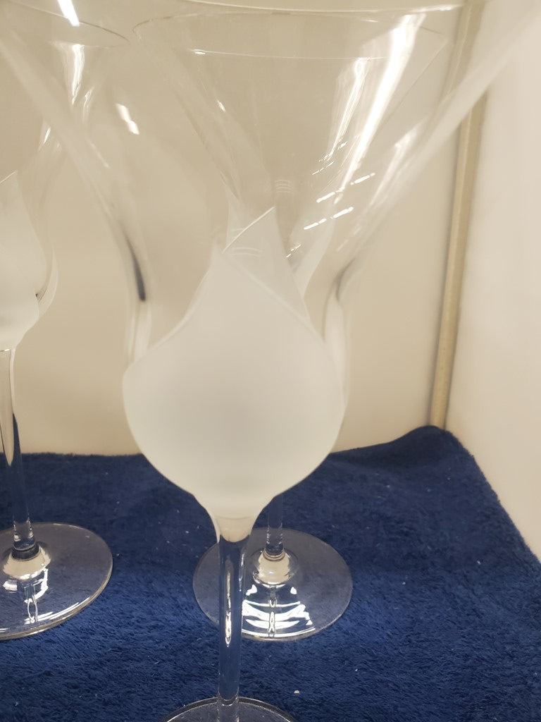 Set of 4 Mikasa Fiore Water Goblets LK