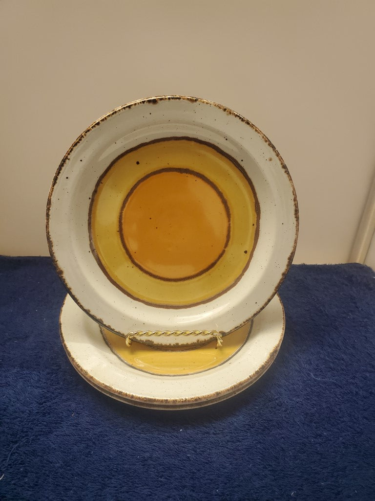 Set of 3 Stonhedge Midwinter Sun Bread & Butter Plates
