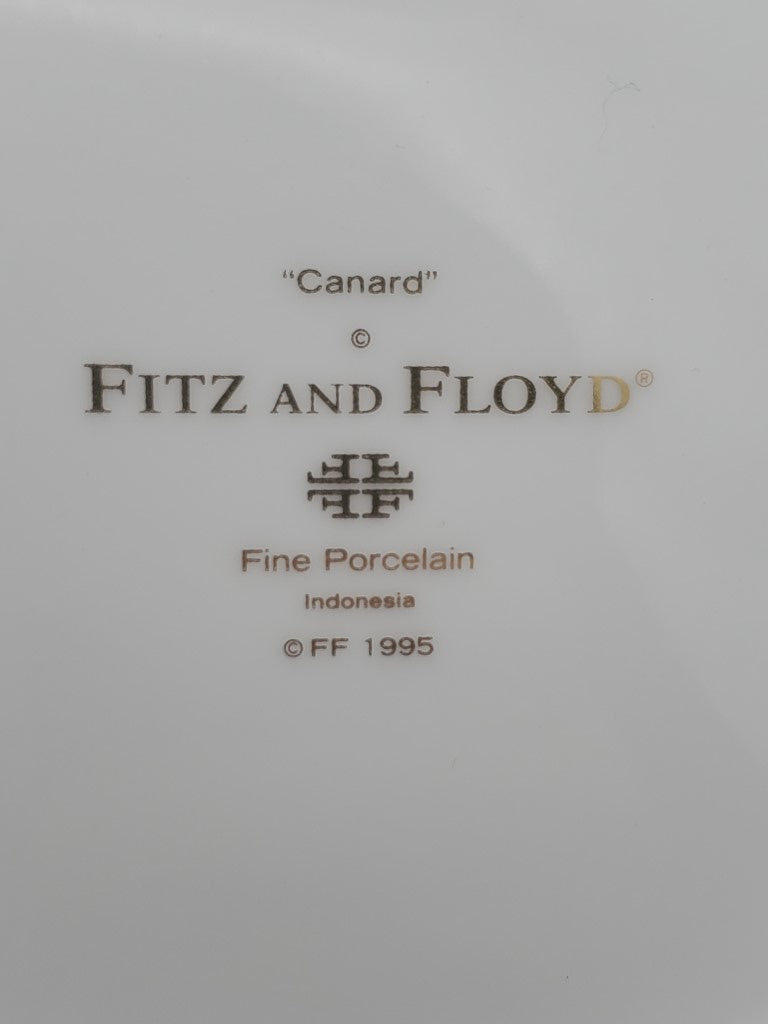 Set of 4 Fitz & Floyd Canard Salad Plates LK