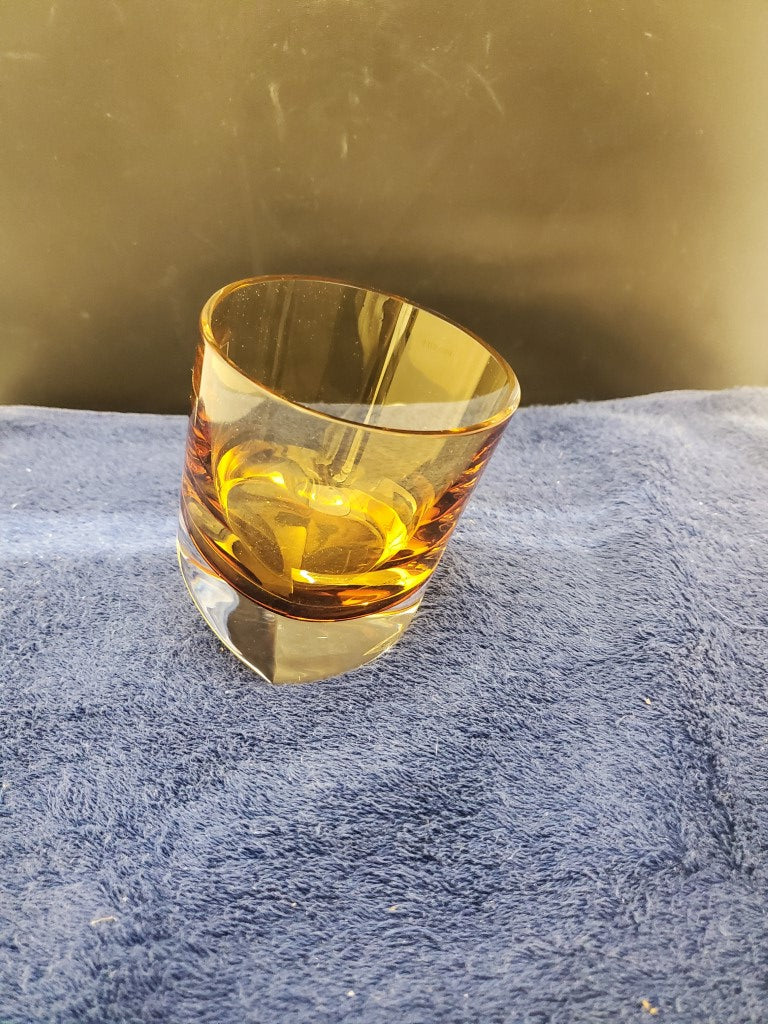 Nouvel Studios Multi-Color Rocks Facet Set of Four Glasses