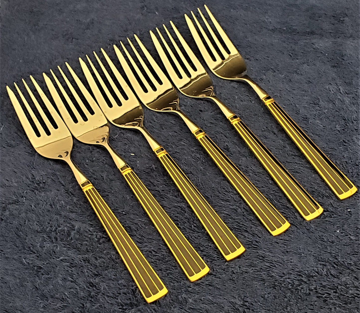 Set of 6 Kirk Steiff Cloisonne Embassy Individual Salad Fork