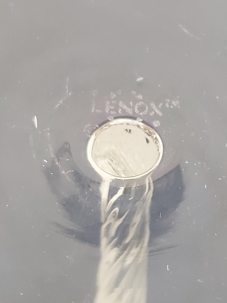 Set of 6 Lenox Crystal Aria Champagne Flutes