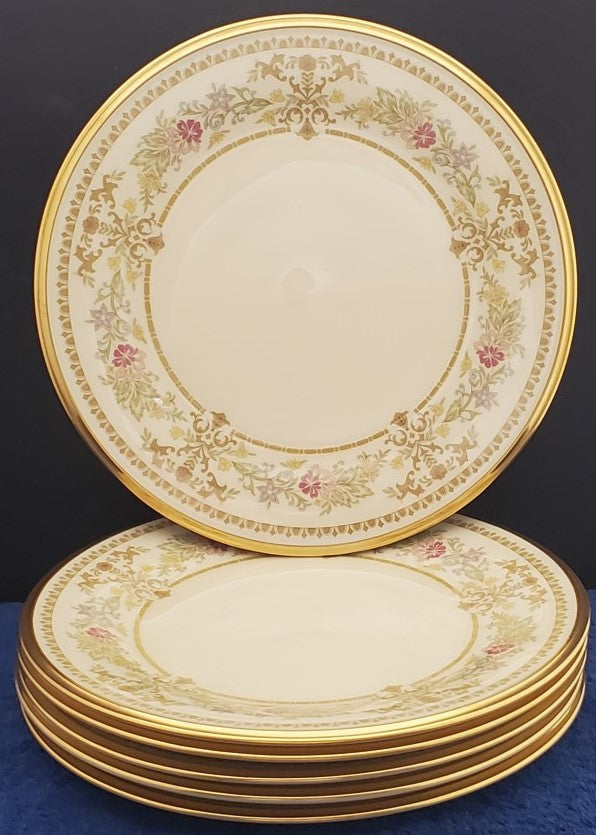 Set of 6 Lenox Castle Garden Bread and Butter Plates