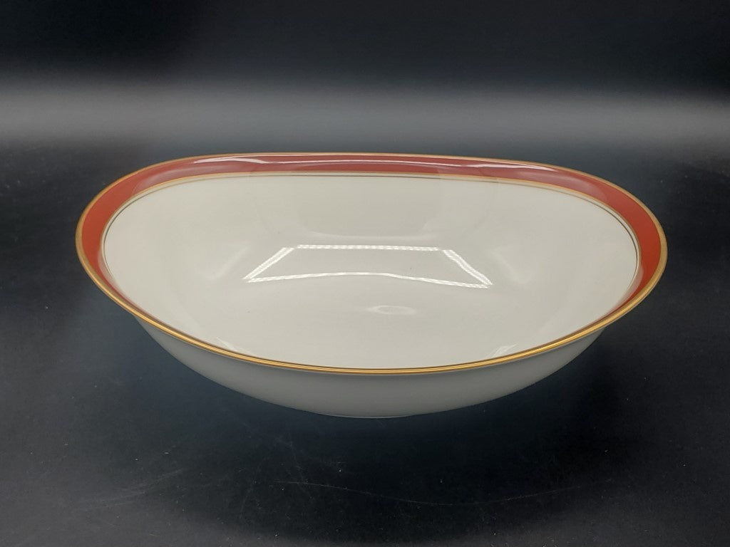 Noritake Ivory & Sienna 9" Oval Vegetable Bowl LK