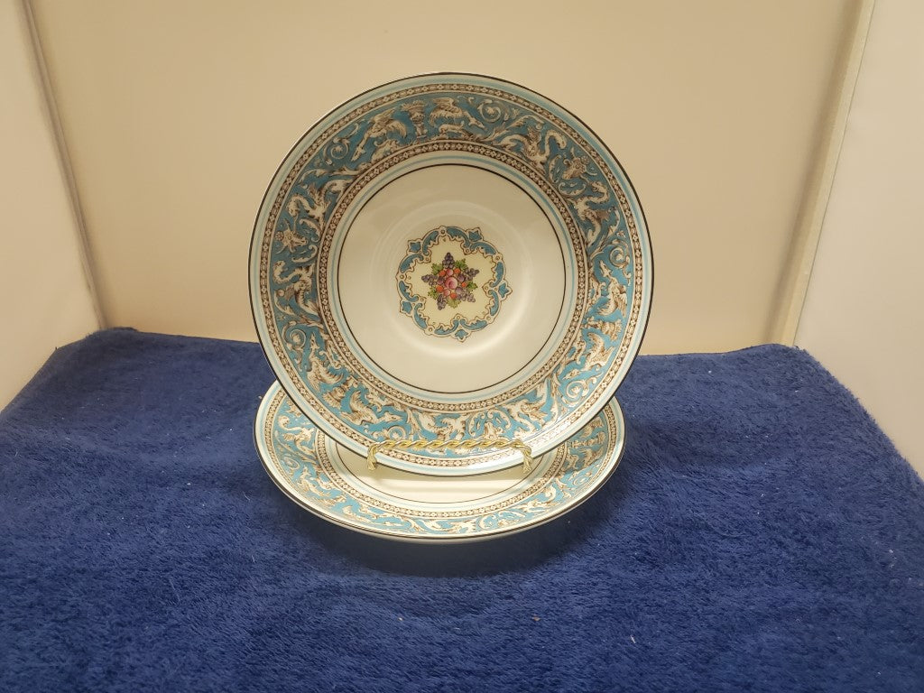 Set of 3 Wedgwood Florentine Turquoise (W2714) Saucers