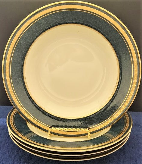 Set of 4 Mikasa Imperial Lapis Rim Soup Bowls LK
