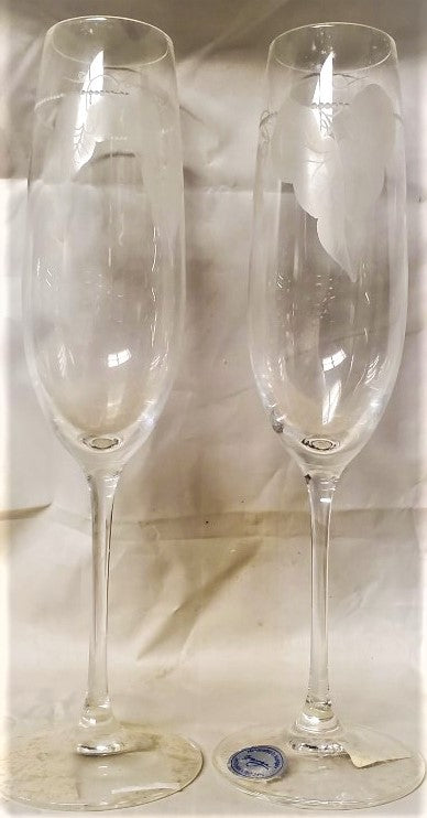 Set of 2 Varga Tuscani Fluted Champagnes