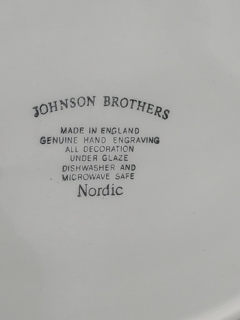 Johnson Brothers Blue Nordic 12" Oval Serving Platter LK