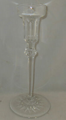 Rogaska Richmond (No Trim, Notched-Multi-Sided Stem) Candlestick/Single Light 8"