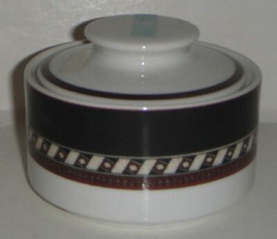 Christopher Stuart Ebony Court Sugar Bowl W/Lid