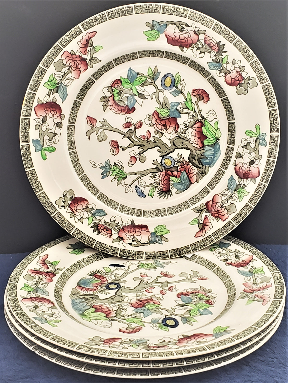 Set of 4 Johnson Brothers Indian Tree Luncheon Plates