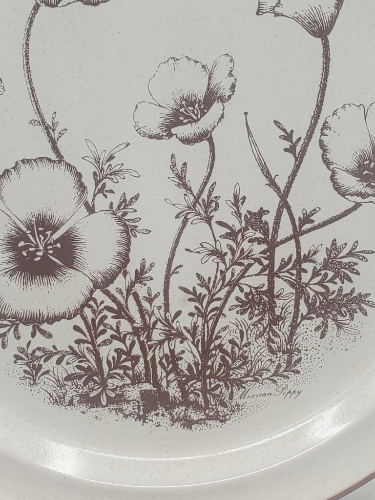 Set of 4 Noritake Desert Flowers Dinner Plates LK