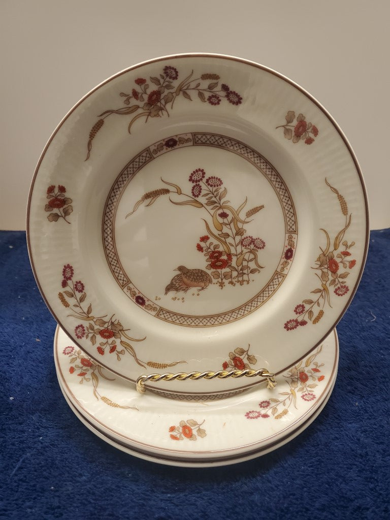 Set of 3 Royal Doulton Russet Glen Bread & Butter Plates LK
