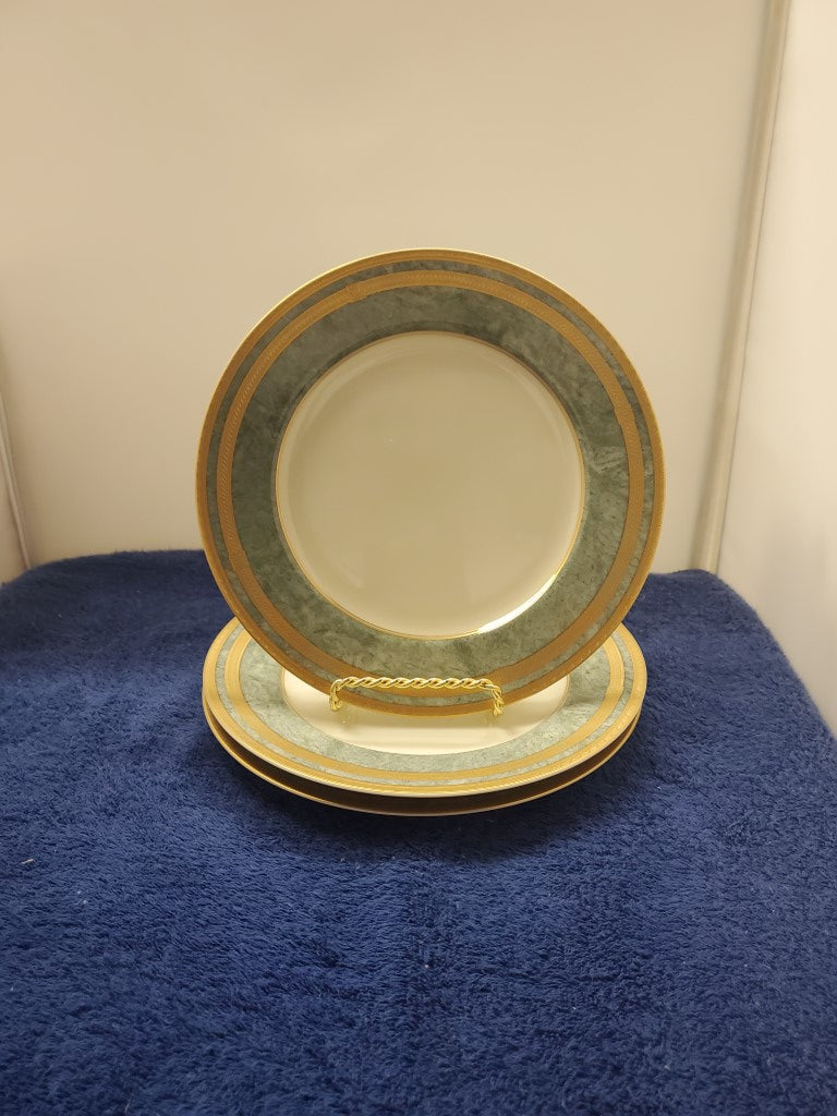 Set of 3 Mikasa Oscar De La Renta Jade Florentine Bread & Butter Plates LK