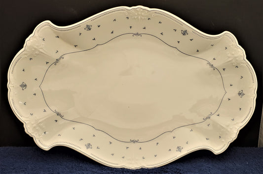 Tirschenreuth Fleur de Lis 13" Oval Serving Platter