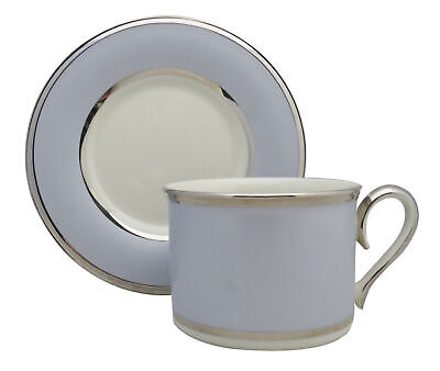 Lenox Blue Frost Flat Cup & Saucer Set