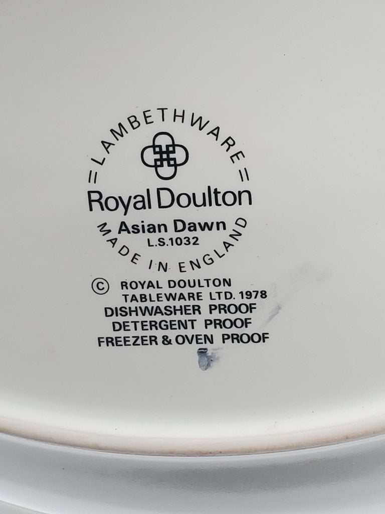 Royal Doulton Asian Dawn 10" Oval Vegetable Bowl LK
