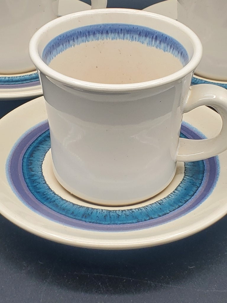 Set of 3 Franciscan Moondance Cup & Saucer Sets LK