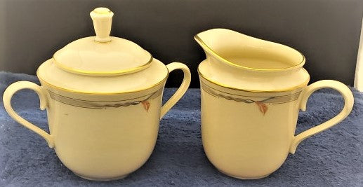 Lenox Gramercy Creamer & Sugar Bowl with Lid
