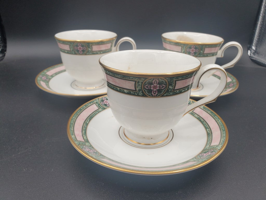 Set of 3 Lenox Avanti Cup & Saucer Sets LK