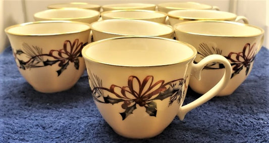 Set of 8 Lenox Winter Greetings Cups