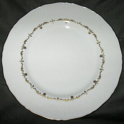 Set of 5 Royal Worcester Gold Chantilly Dinner Plates