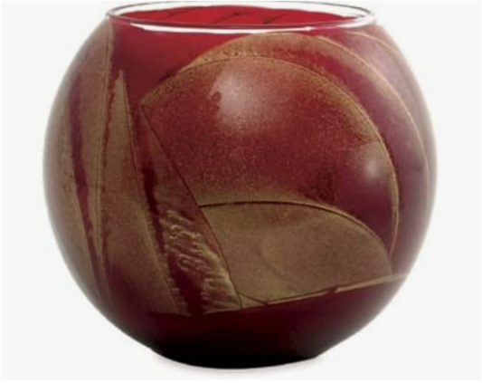 NLC Esque Polished Vase - 4 inch Cranberry