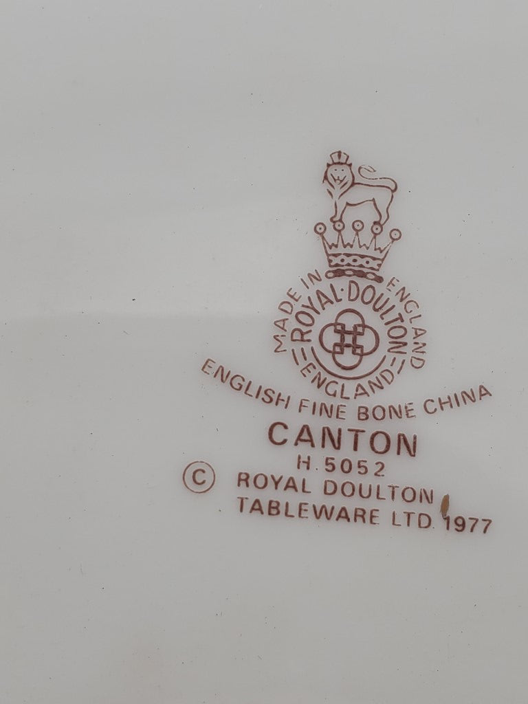 Set of 5 Royal Doulton Canton Cup & Saucer Sets LK