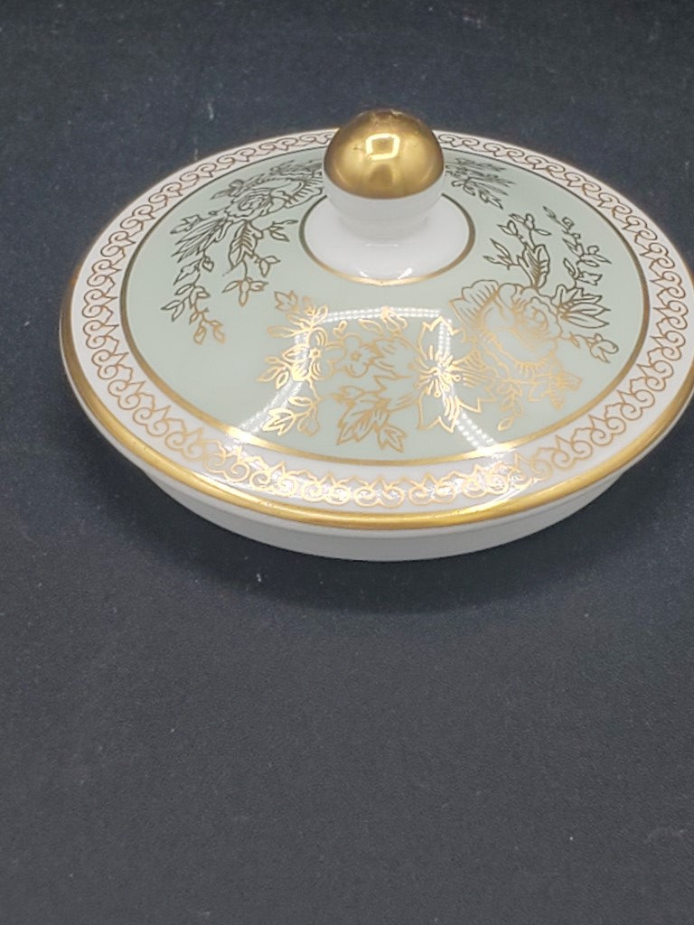 Wedgwood Columbia Sage Green Sugar Bowl Cover Only LK