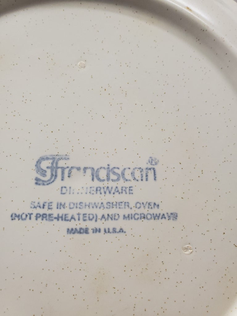 Set of 2 Franciscan Hacienda Green Dinner Plates LK