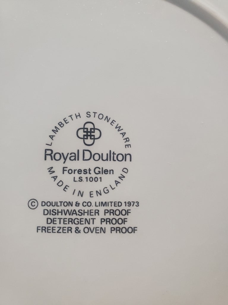 Set of 4 Royal Doulton Forest Glen Salad Plates LK