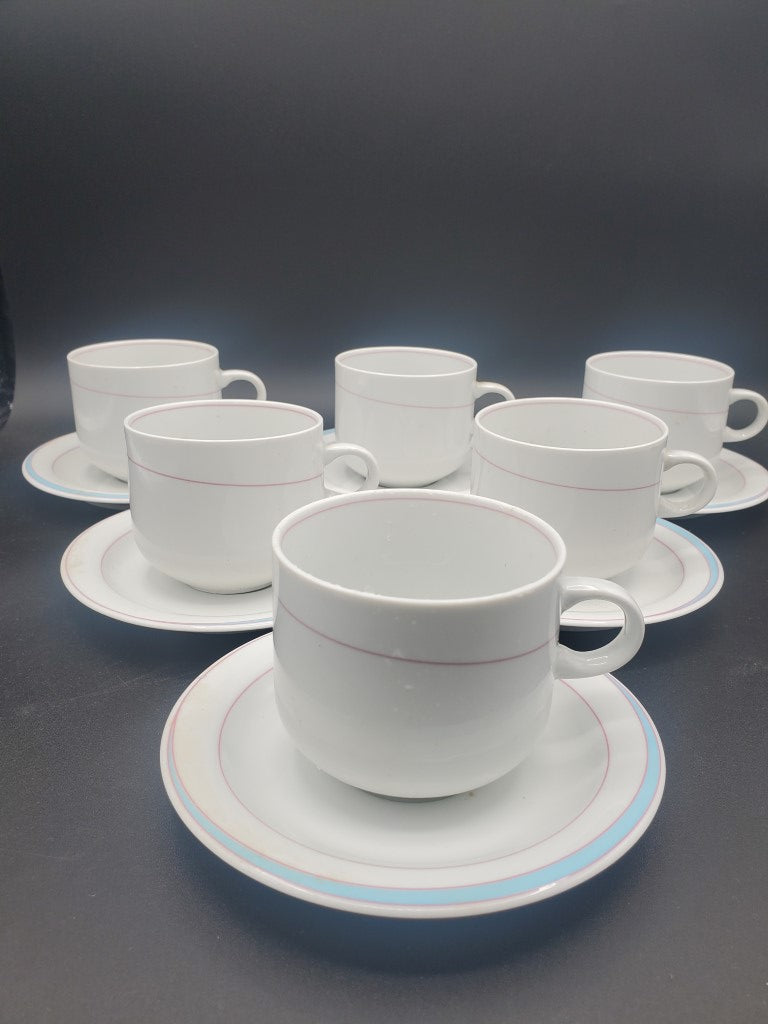 Set of 6 Arzberg Orion Cup & Saucer Sets LK