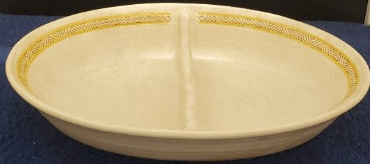Franciscan Hacienda Gold DIvided Serving Bowl LK