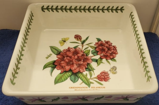 Portmeirion Botanic Garden Square Baker (Rhododendron Gwylit King)