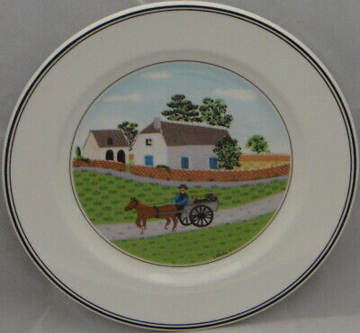Set of 5 Villeroy & Boch Design Naif Salad Plates –