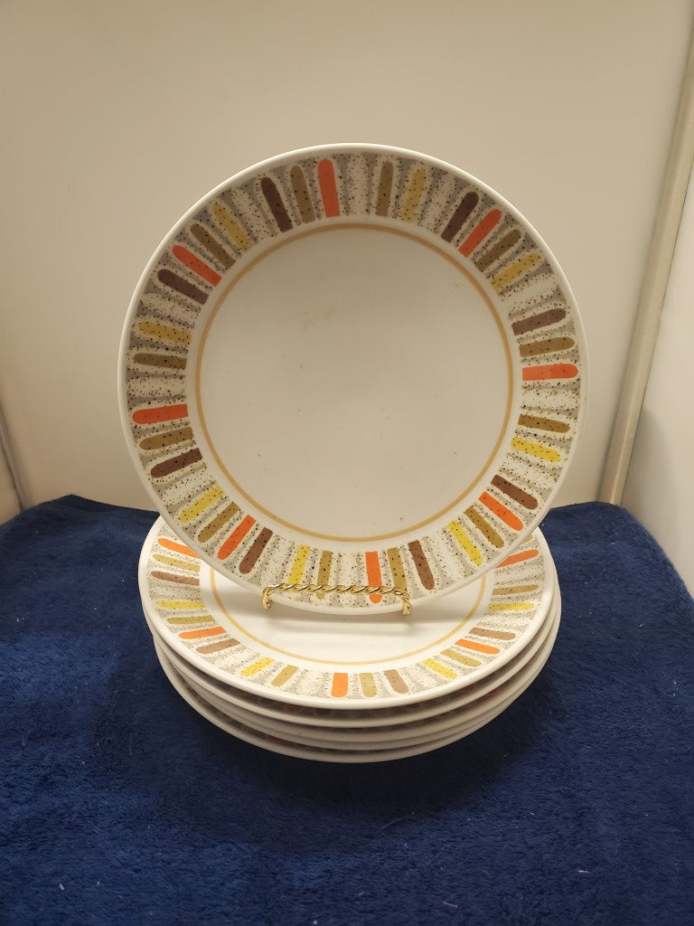 Set of 6 Noritake Mardi Gras Bread & Butter Plates LK