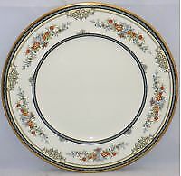 Set of 4 Minton Stanwood (Gold Trim) Dinner Plates