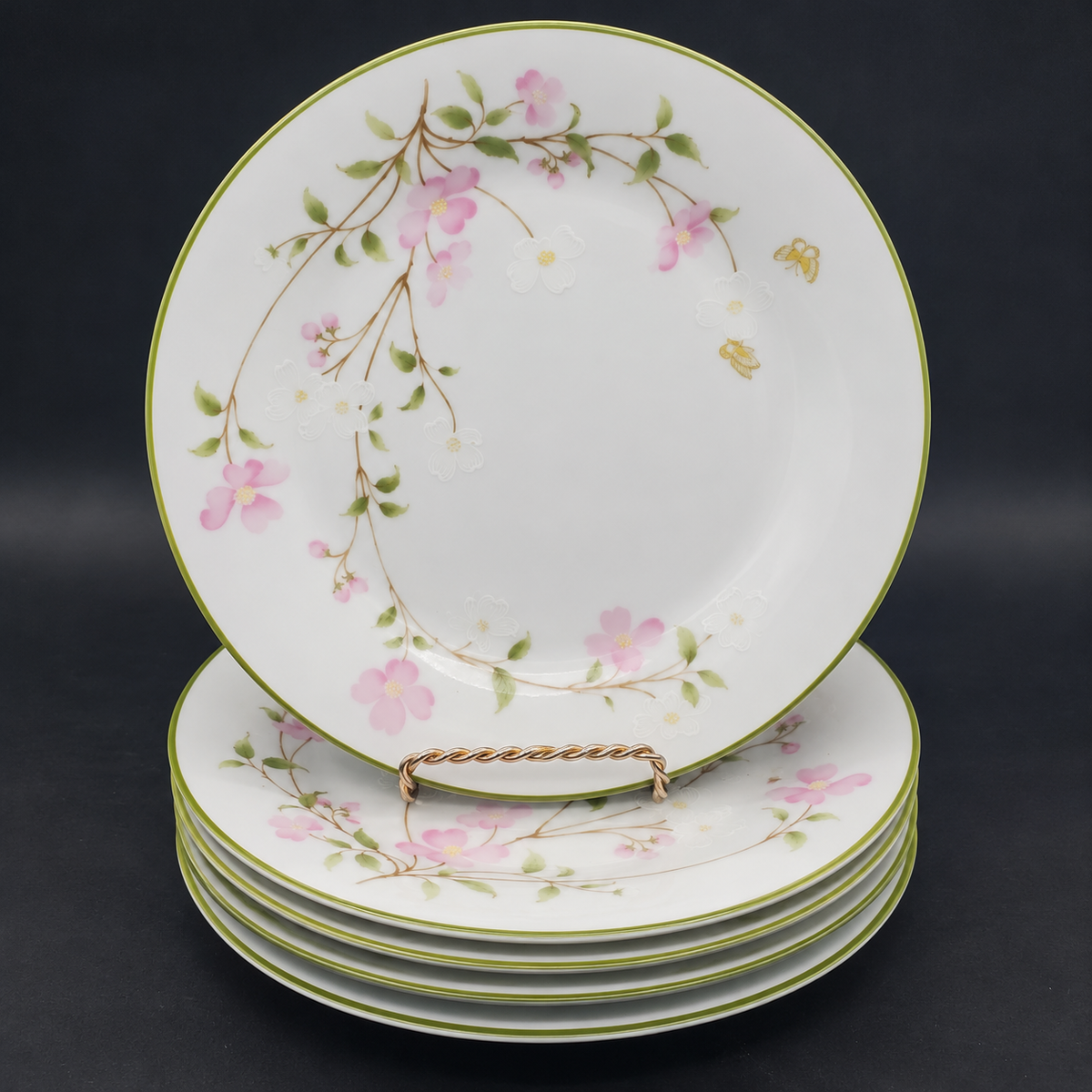 Set of 6 Noritake First Blush Salad Plates