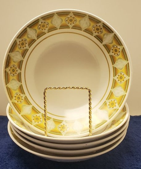 Set of 5 Noritake Sunglow Coupe Soup Bowls