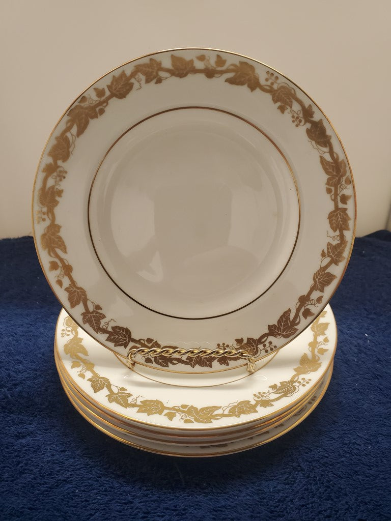 Set of 5 Wedgwood Whitehall White Rim (W4001) Bread & Butter Plates LK