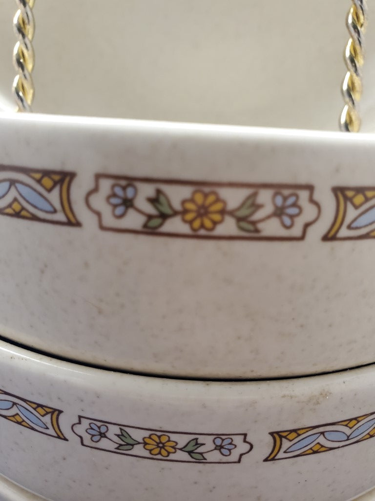 Set of 4 Lenox Sandflowers Coupe Soup Bowls LK