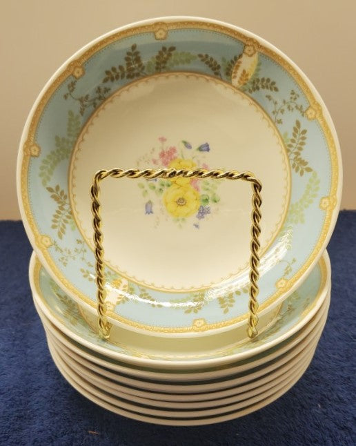 Set of 8 Mikasa Hampton Court Blue Fruit Bowls LK