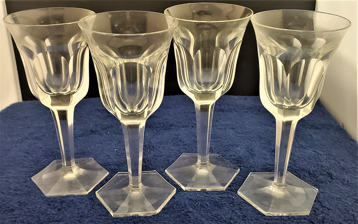 Set of 4 Moser Pope Cordial Glasses