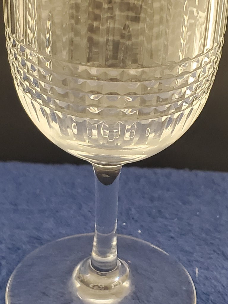 Set of 4 Baccarat Nancy Tall Water Goblets