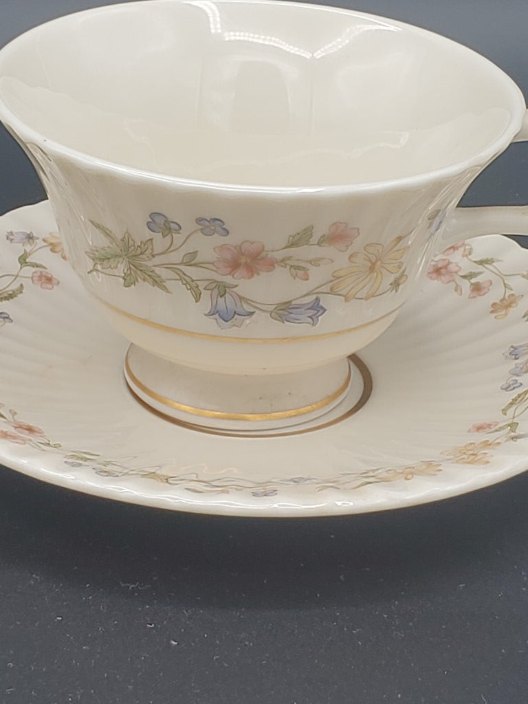 Set of 2 Lenox Spring Bouquet Cup & Saucer Sets LK