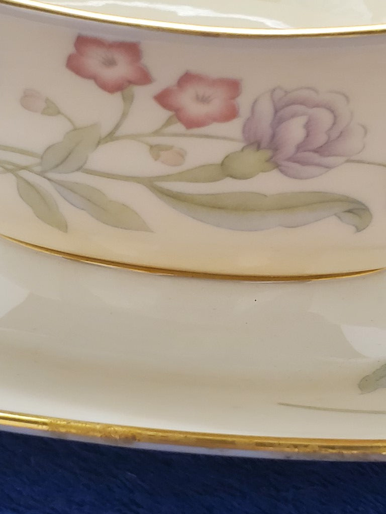 Lenox Heiress Gravy Boat & Attached Underplate LK