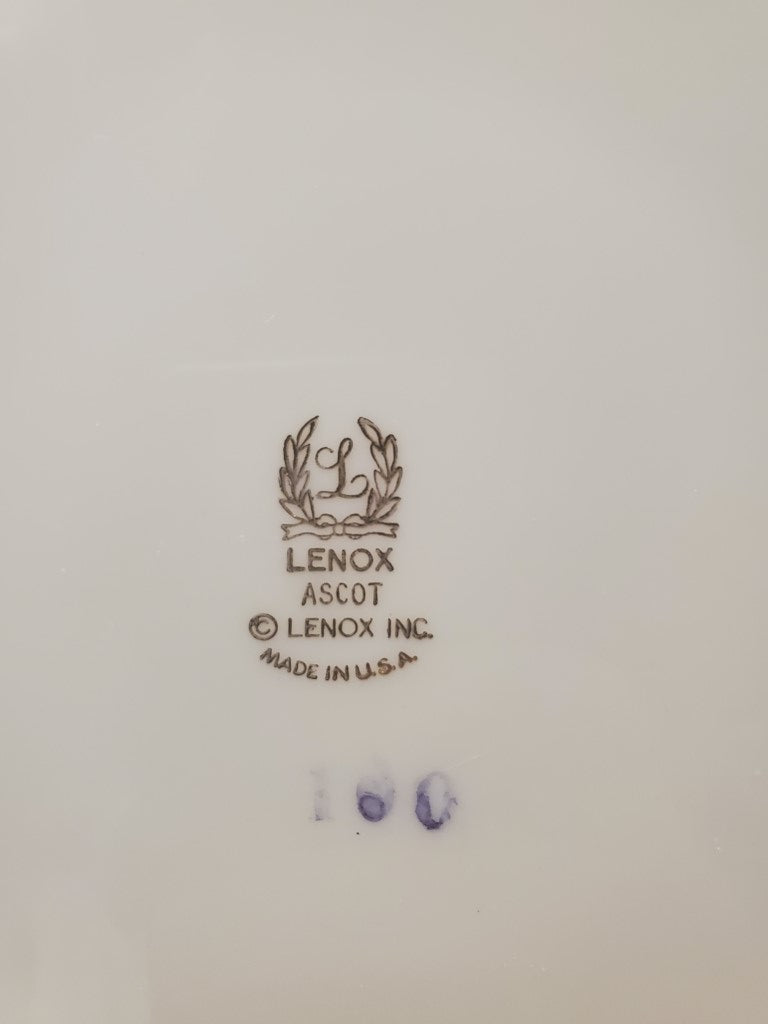 Set of 2 Lenox Ascot Dinner Plates LK