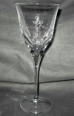 Set of 2 Varga Art Crystal Monogram Wine