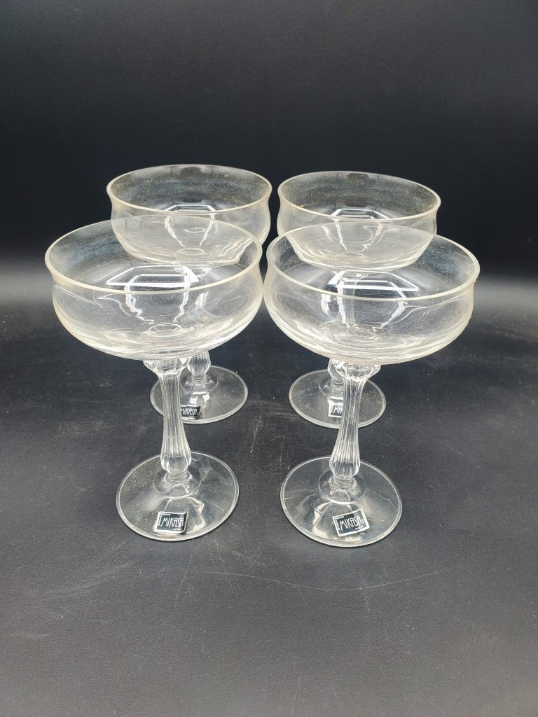 Set of 4 Mikasa Ardmore Champagne/Tall Sherbets LK